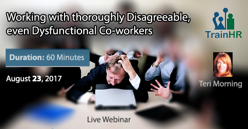 This webinar covers tips for when you have to work with someone who entangles your work life with their own to the extent that 9-5, or maybe after, you're carrying their baggage as if it was your own. Perhaps interfering with your work life to the point of not enjoying what could otherwise be an enjoyable job. Or even having fall out into your personal life of a negative nature. 